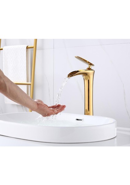 Gold Çanak Yeni Şelale Lavabo Bataryası