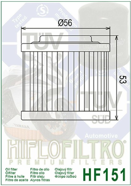 HF151 2002-2005 Bmw F 650 Cs Yağ Filtresi fiyatları