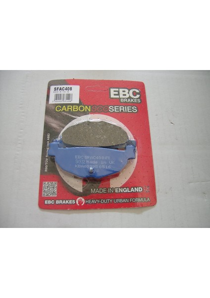 2004-2011 Yamaha Tmax 500 Arka Fren Balatası Ebc SFAC408 Karbon B