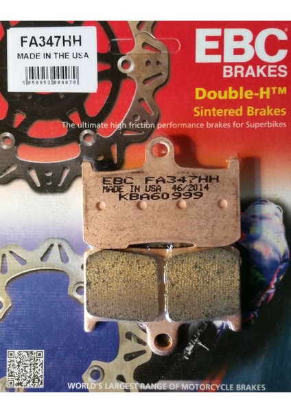 2008-2012 Suzuki B-King Ön Fren Balatası Ebc FA347HH Sinterli