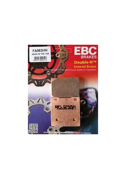 Suzuki Rf 600 Arka Fren Balatası Ebc FA063HH Sinterli Balata