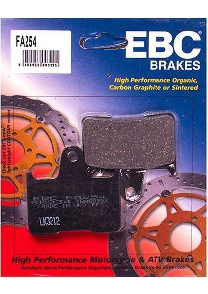 2001-2006 Suzuki Gsx-R 1000 Arka Fren Balatası Ebc FA254