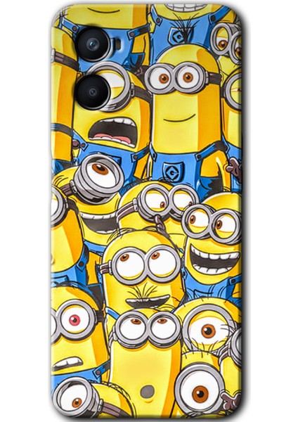 Oppo A36 Kılıf Hd Desen Baskılı Arka Kapak - Minion Ordusu