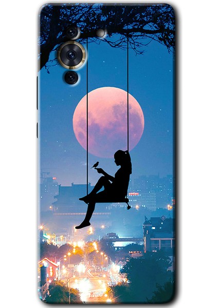 Huawei Nova 10 Pro Kılıf Hd Desen Baskılı Arka Kapak - Yalnız Kadın