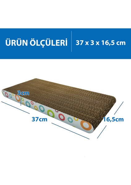 Doğal Kedi Otlu Kedi Tırmalama Kartonu 37 Cm HR2017C fiyatları