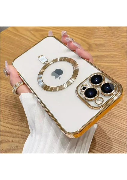 iPhone 11 Pro Max Uyumlu Kılıf Magsafe Şarj Özellikli Kamera ve Lens Korumalı Esnek Silikon Dempre Case