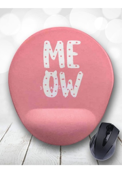 Meow Kedi Bilek Destekli Mouse Pad