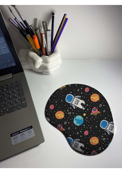 Cartoon Space Bilek Destekli Mouse Pad