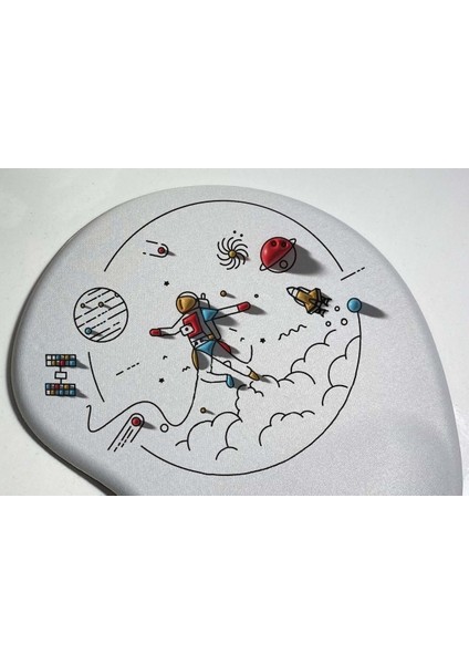 Uzay Tasarımlı Bilek Destekli Mouse Pad fiyatları