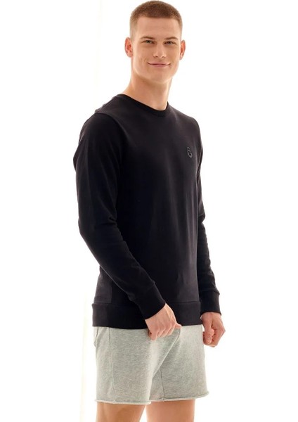 Galatasaray Lisanslı Erkek Basic Siyah Sweatshirt fiyatları