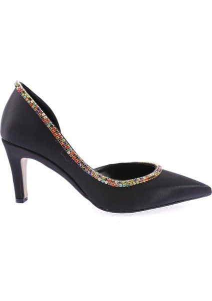 1328 Kadın Transparan Detayli Stiletto