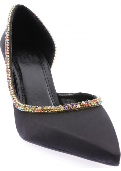1328 Kadın Transparan Detayli Stiletto