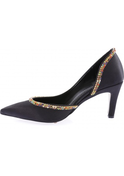 1328 Kadın Transparan Detayli Stiletto