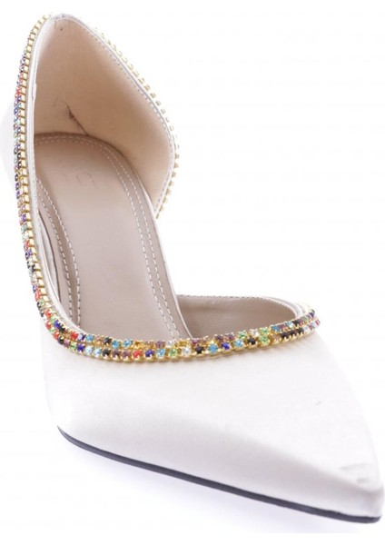 1328 Kadın Transparan Detayli Stiletto