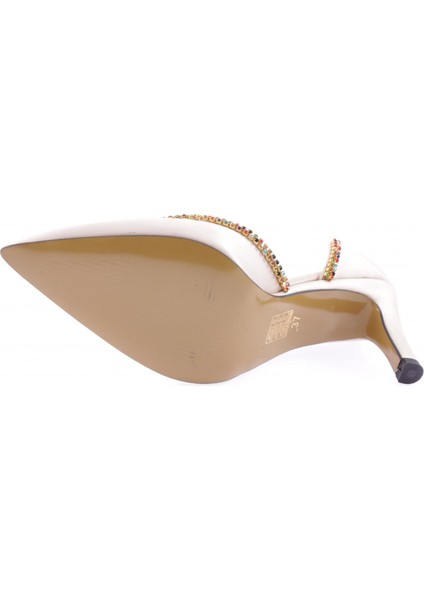 1328 Kadın Transparan Detayli Stiletto