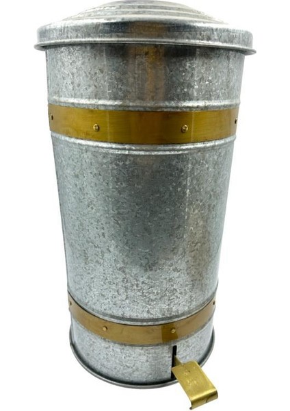 Bolisaras Metal Çöp Kovası Kalın Galvaniz