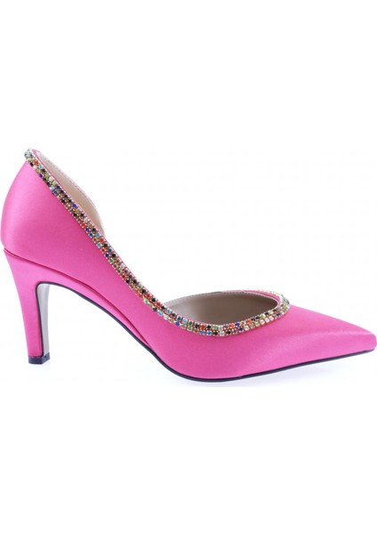 1328 Kadın Transparan Detayli Stiletto