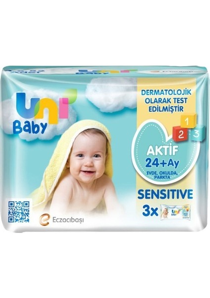 Aktif Sensitive Islak Mendil 3 x 52 Adet 156 Yaprak