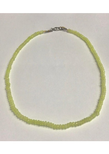 Peridot Taşı Faset Kesim 40 cm Kolye