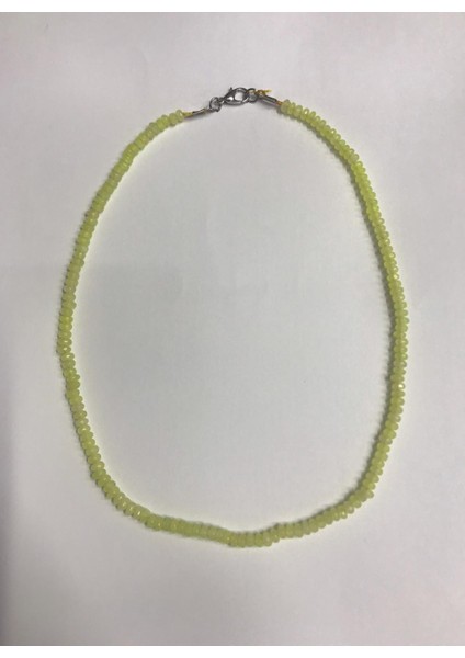 Peridot Taşı Faset Kesim 40 cm Kolye