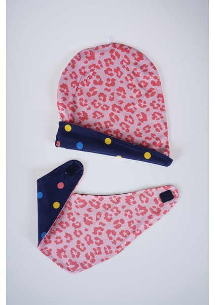 Yeni Sezon 2li Çift Taraflı Penye Fular Şapka Set