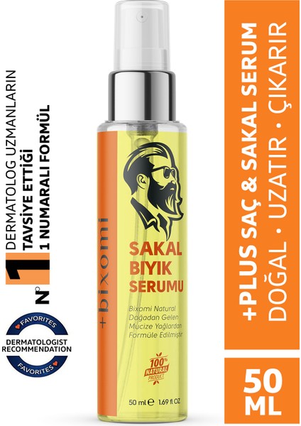 Sakal ve Bıyık Plus Serum 50 ml