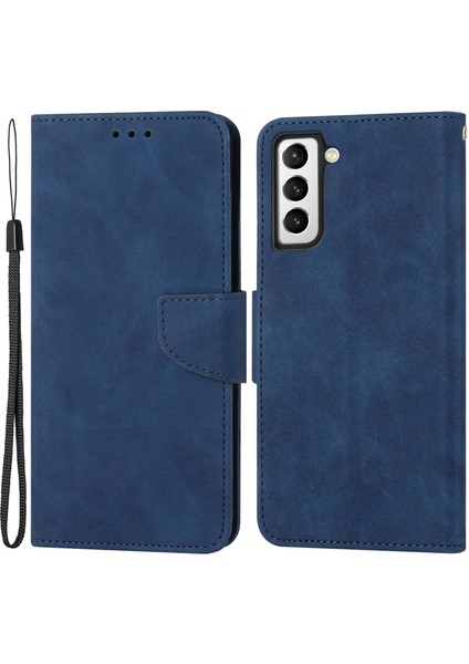 Samsung Galaxy S23 Pu Deri Manyetik Flip Kasası I Işlevi Strap ile Düz Renk Cüzdan Kapağı Telefon Kılıfı (Yurt Dışından)