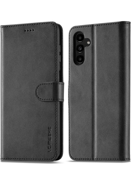 Samsung Galaxy A14 Için Lc.ımaeke 5g Güçlü Manyetik Toka Cüzdan Buzağı Dokusu Telefon Kılıfı (Yurt Dışından)