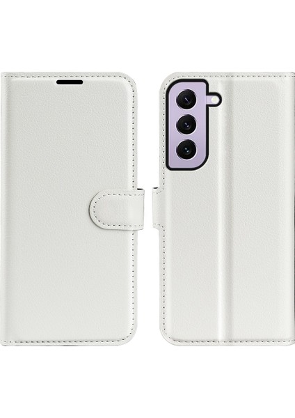 Samsung Galaxy S23 Anti-Çizelge Doku Pu Deri Tam Koruma Flip Cüzdan Telefon Kılıfı (Yurt Dışından)