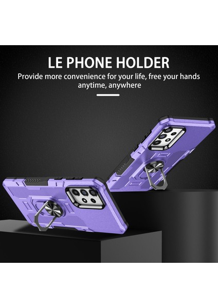 Samsung Galaxy A73 5g Pc + Tpu Ring Tutucu Dahili Metal Sayfası ile Telefon Kılıfı (Yurt Dışından) fiyatları