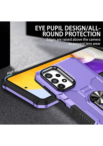 Samsung Galaxy A73 5g Pc + Tpu Ring Tutucu Dahili Metal Sayfası ile Telefon Kılıfı (Yurt Dışından) fırsatları