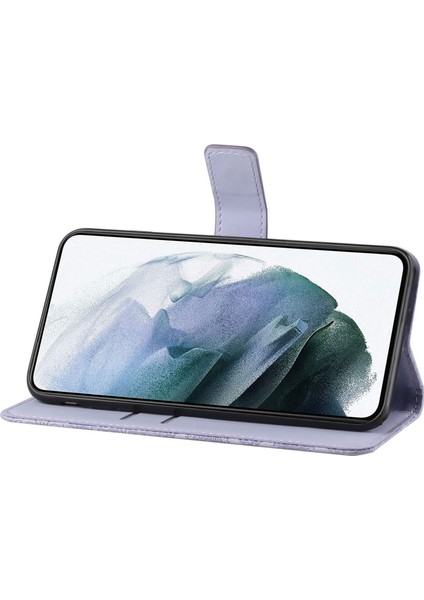 Samsung Galaxy A14 Için 5g Çizgiye Karşı Çizgiye Karşı Etnik Stil Çiçek Baskılı Pu Deri+Tpu Cüzdan Cep U Kapağı Telefon Kılıfı (Yurt Dışından) fırsatları