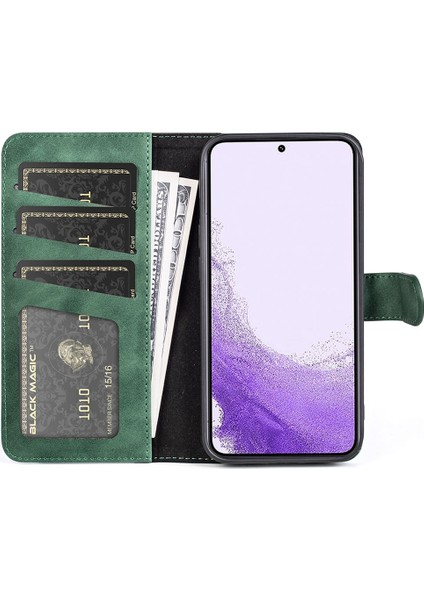 Samsung Galaxy S23 Için Pu Deri Renk Ekleme Folio Flip Cüzdan Koruyucu Telefon Kılıfı (Yurt Dışından) modelleri