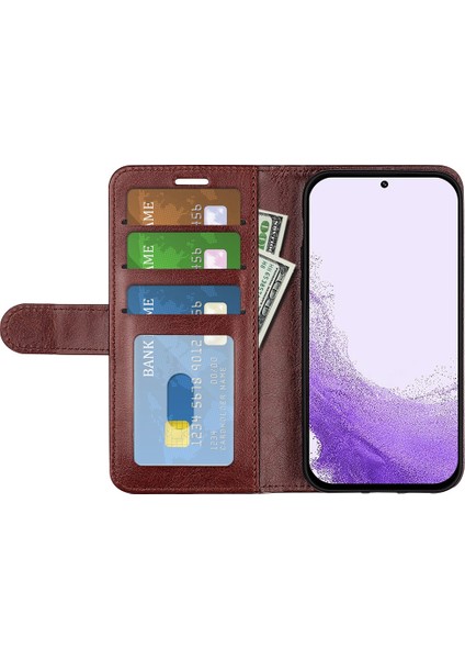 Samsung Galaxy S23 Pu Deri Deri Cüzdan Çılgın At Doku Folio Flip Çizgiye Döküm Anti Telefon Kılıfı (Yurt Dışından) fiyatları