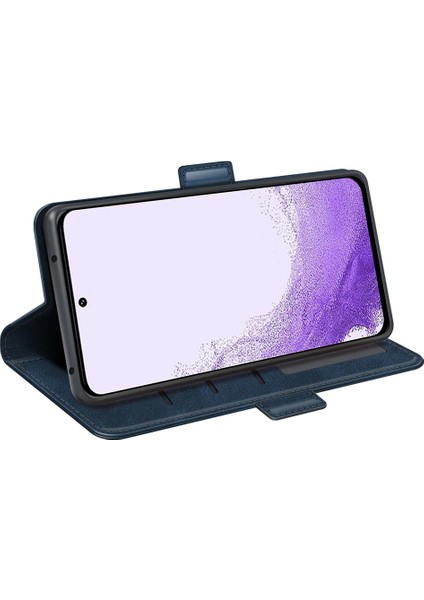 Samsung Galaxy S23 Için Destekleme Cüzdan Cep U Kapağı Buzağı Dokusu Pu Deri Çift Manyetik Toka Telefon Kılıfı (Yurt Dışından) modelleri