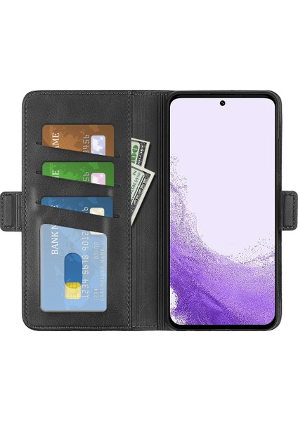 Samsung Galaxy S23 Için Destekleme Cüzdan Cep U Kapağı Buzağı Dokusu Pu Deri Çift Manyetik Toka Telefon Kılıfı (Yurt Dışından) fiyatları
