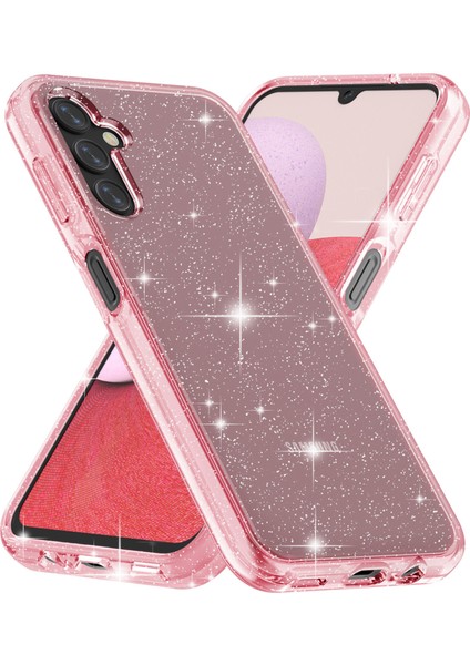 Samsung Galaxy A14 Için 5g Glittery Powder Yumuşak Tpu + Sert Pc Koruyucu Cep U Arka Kapak Telefon Kılıfı (Yurt Dışından)
