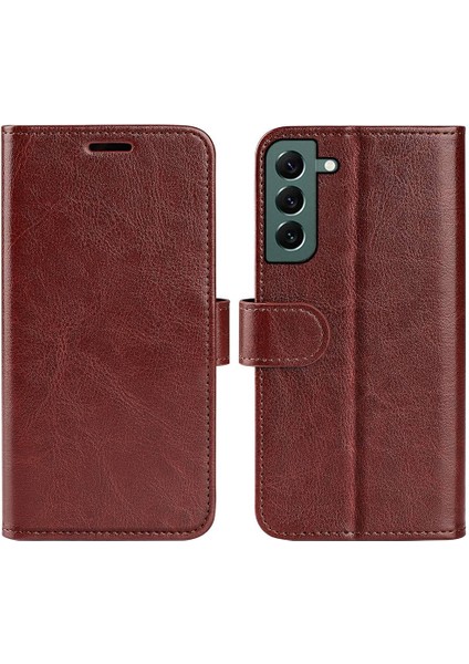Samsung Galaxy S23 Plus Için Pu Deri Cüzdanı ile Çılgın At Dokusu Telefon Kılıfı (Yurt Dışından)