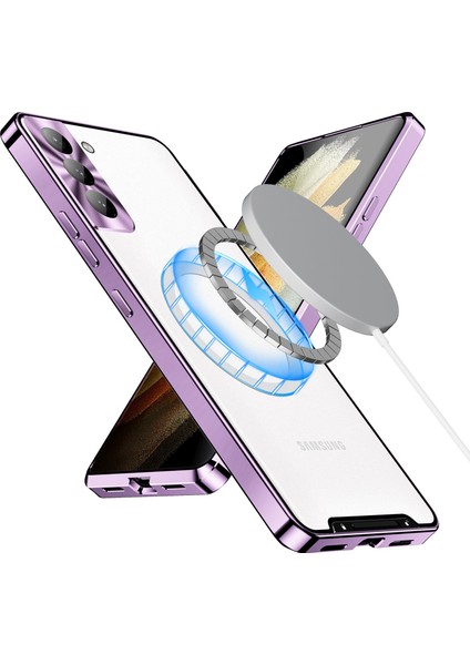 Samsung Galaxy S21 Fe 5g Manyetik Adsorpsiyon Mat Tpu Geri + Metal Kenar Entegre Lens Koruma Bum Telefon Kılıfı (Yurt Dışından) fırsatları