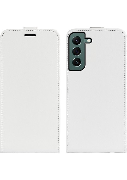 Samsung Galaxy S23 Için Artı Anti-Çizik Pu Deri Kasası Manyetik Kapanma Dikey Flip Çılgın At Doku Kartı Tutucu Kabuğu Telefon Kılıfı (Yurt Dışından)