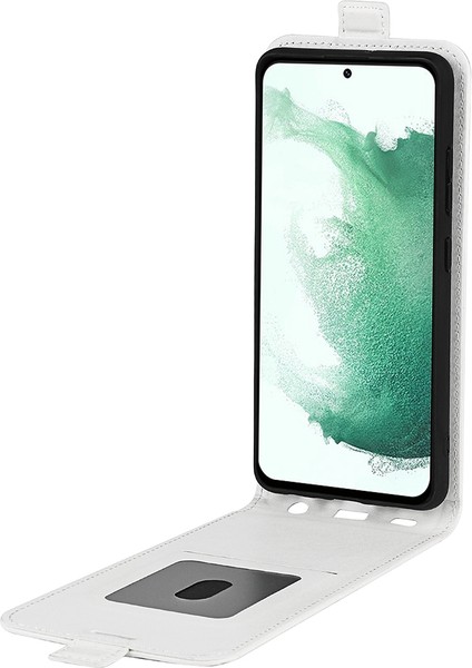 Samsung Galaxy S23 Için Artı Anti-Çizik Pu Deri Kasası Manyetik Kapanma Dikey Flip Çılgın At Doku Kartı Tutucu Kabuğu Telefon Kılıfı (Yurt Dışından) modelleri