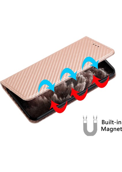 Samsung Galaxy A14 Için 5g Karbon Fiber Doku Pu Pu Deri Deri Cüzdan Ferio Folio I Manyetik Otomatik Kapanış Bilek Kayışı ile Telefon Kılıfı (Yurt Dışından) fırsatları