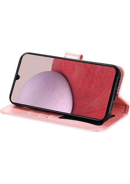 Samsung Galaxy A14 Için 5g Çiçek Baskı Pu Deri Folio Flip Katlanabilir Cüzdan Kayış Telefon Kılıfı (Yurt Dışından) modelleri