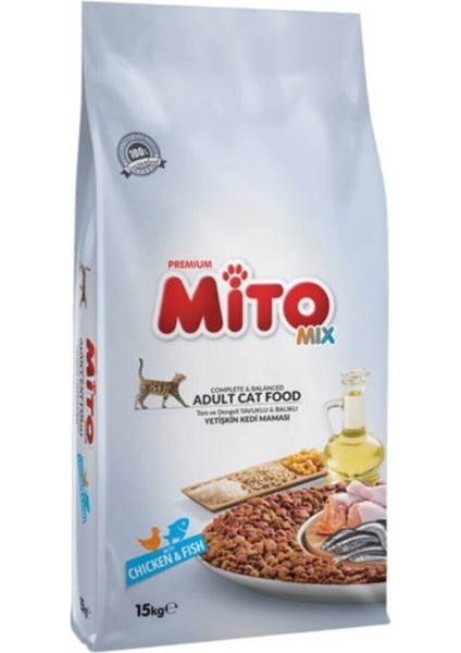 Mito Mix Yetişkin Kedi Maması 15 kg