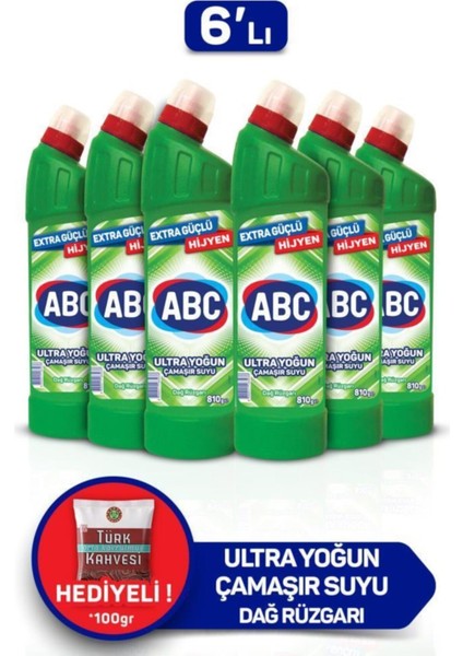 Dağ Rüzgarı Ultra Çamaşır Suyu 810 gr 6'lı