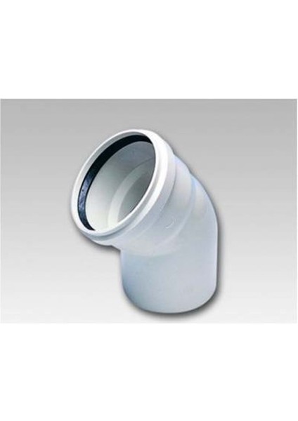 125 X 45 Pvc Açık Dirsek