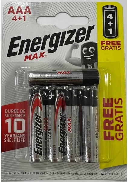 Max Alkaline Aaa Ince Pil (4+1)