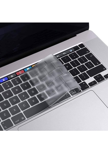 MacBook Pro 13 M2 2022 A2686 Uyumlu Şeffaf Klavye Koruyucu Türkçe Q Silikon Ped Trasparan fırsatları