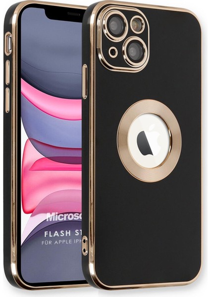 Apple iPhone 14 Kılıf Flash Stamp Siyah