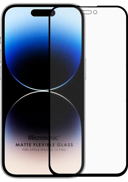 Apple iPhone 14 Pro Seramik Matte Flexible Ekran Koruyucu Siyah